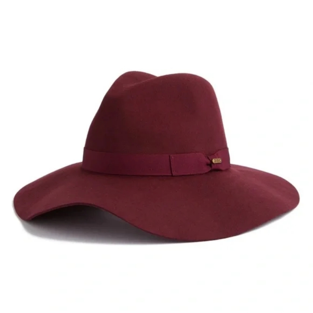 San Diego Hat Company Burgundy Wide Brim Hat